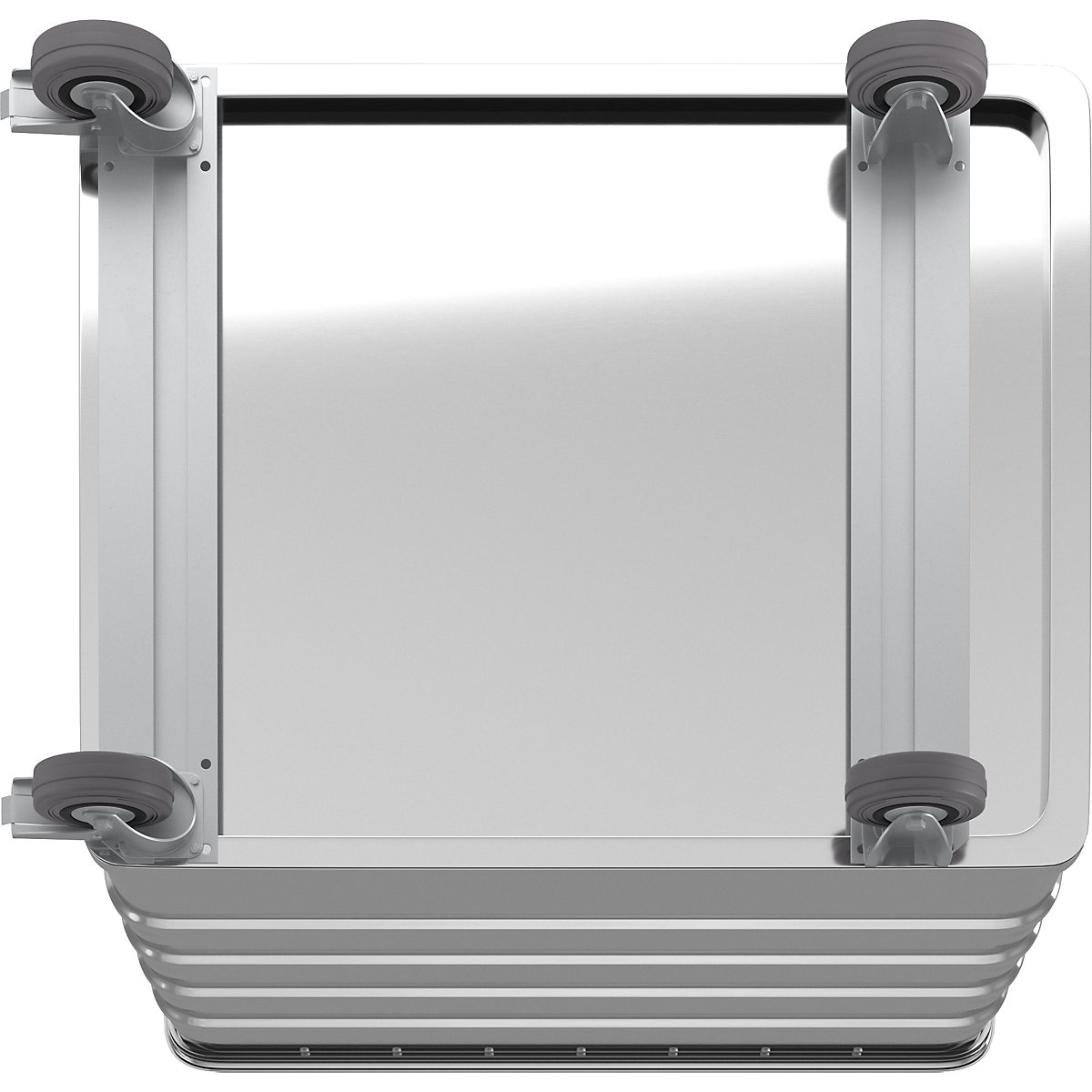 Carro de caixa em alumínio, painel maciço – Gmöhling (Imagem do produto 4)-3