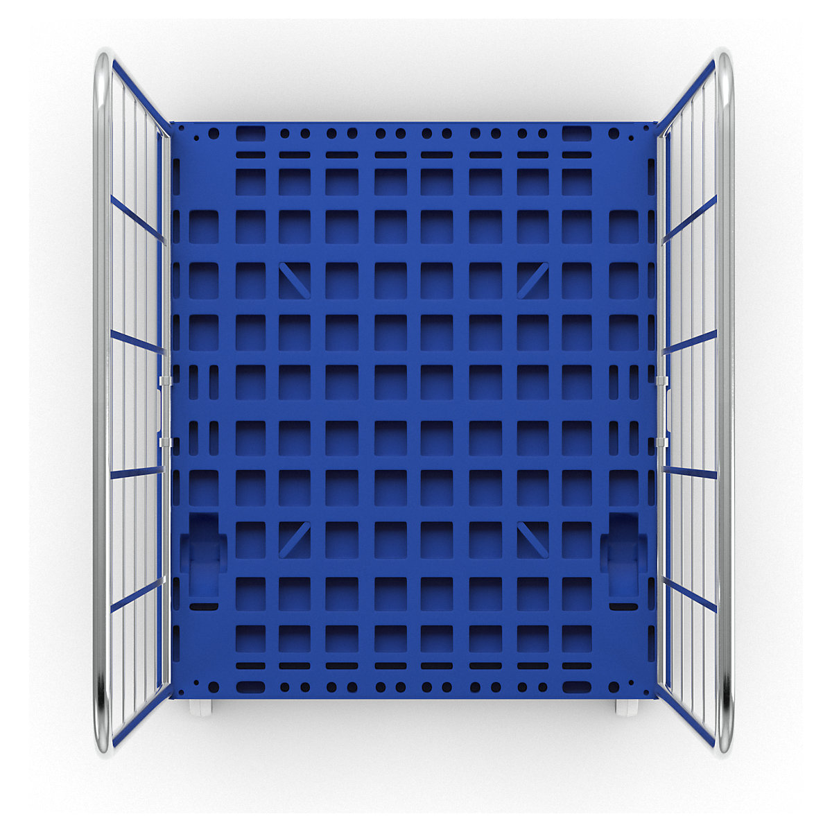 Contentor rolante com plataforma rolante em plástico (Imagem do produto 6)-5