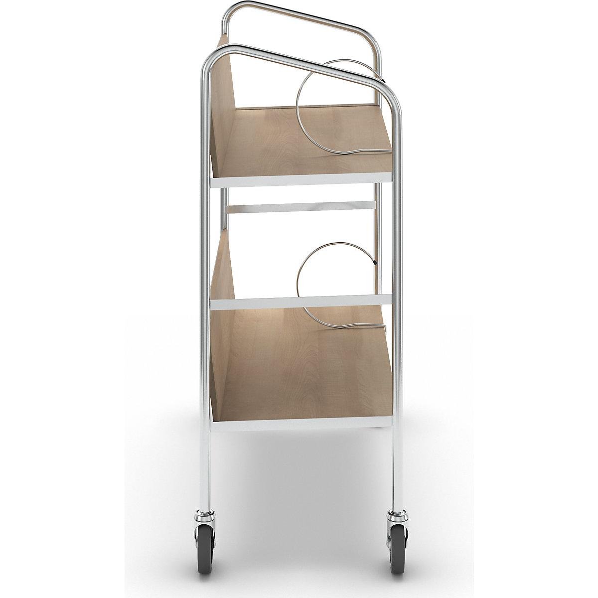 Carro para pastas de arquivo, cromado – HelgeNyberg (Imagem do produto 2)-1