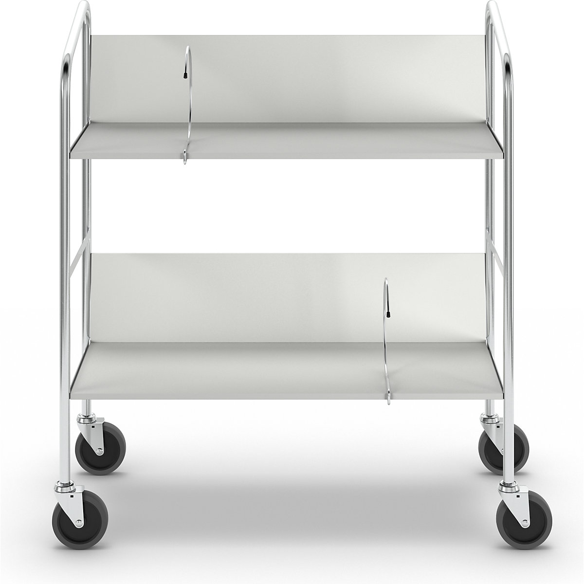 Carro para pastas de arquivo, cromado – HelgeNyberg (Imagem do produto 3)-2