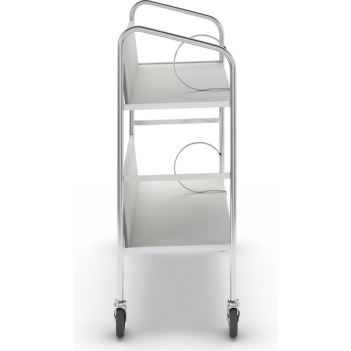 Carro para pastas de arquivo, cromado – HelgeNyberg (Imagem do produto 6)-5