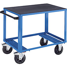 superfície de carga 1050 x 700 mm, armação em azul claro