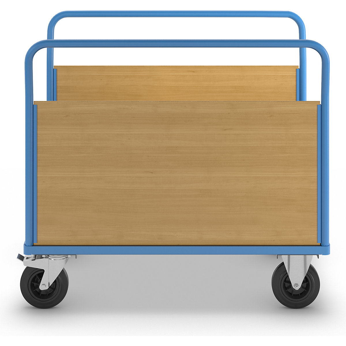 Carro de plataforma com painéis em madeira – eurokraft pro (Imagem do produto 3)-2