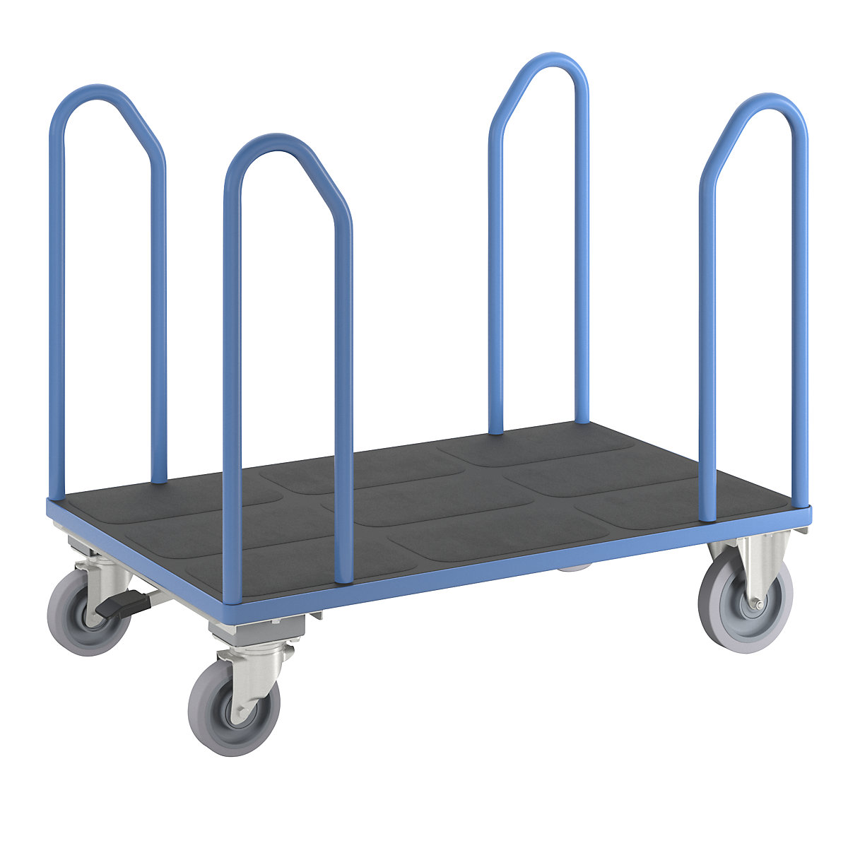 Carro de plataforma com varões laterais – eurokraft pro