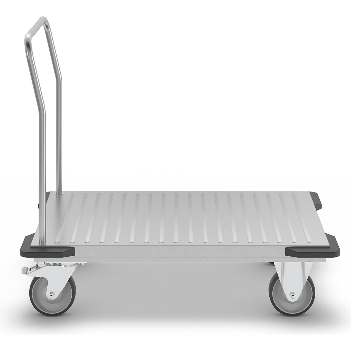 Carro de plataforma em aço inoxidável – eurokraft pro (Imagem do produto 8)-7