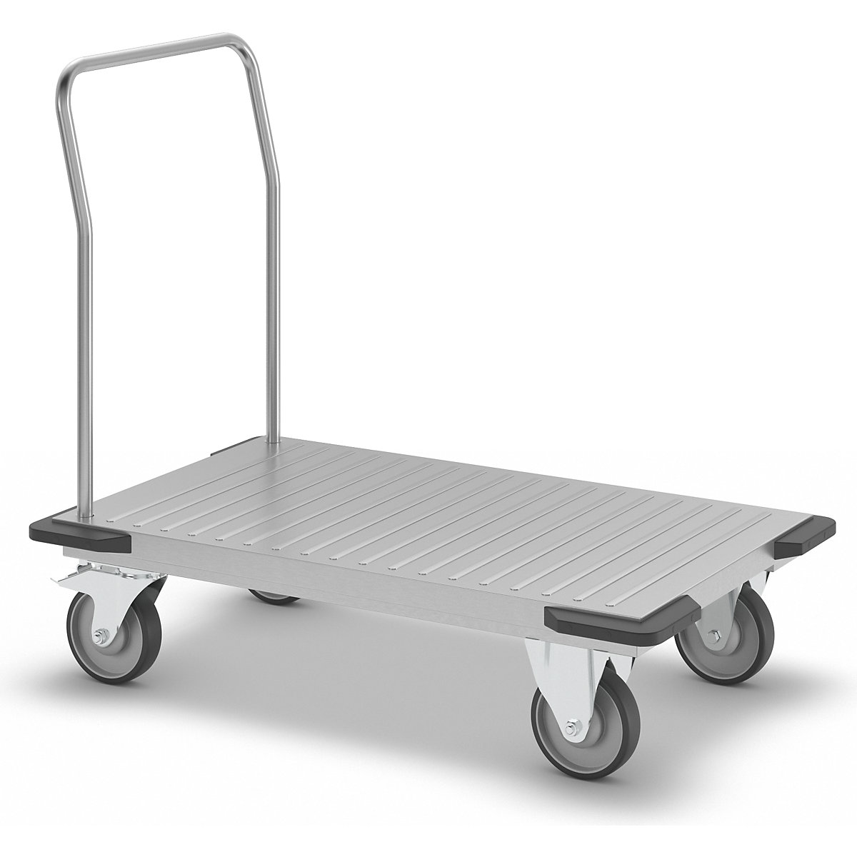 Carro de plataforma em aço inoxidável – eurokraft pro (Imagem do produto 5)-4