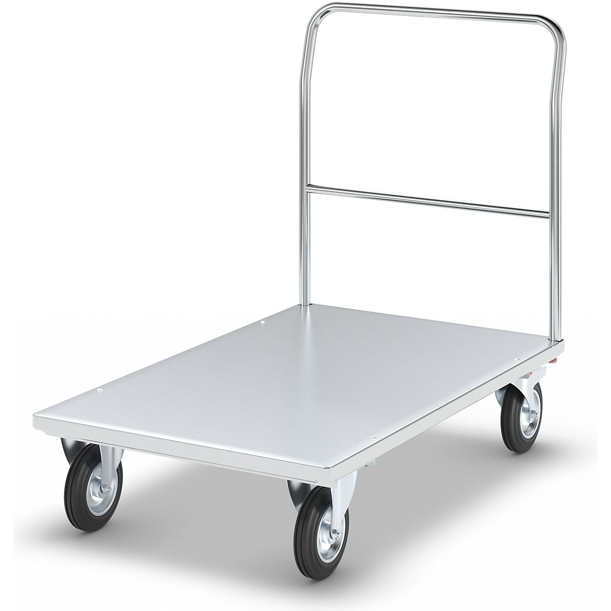 Carro de plataforma, galvanizado – eurokraft pro