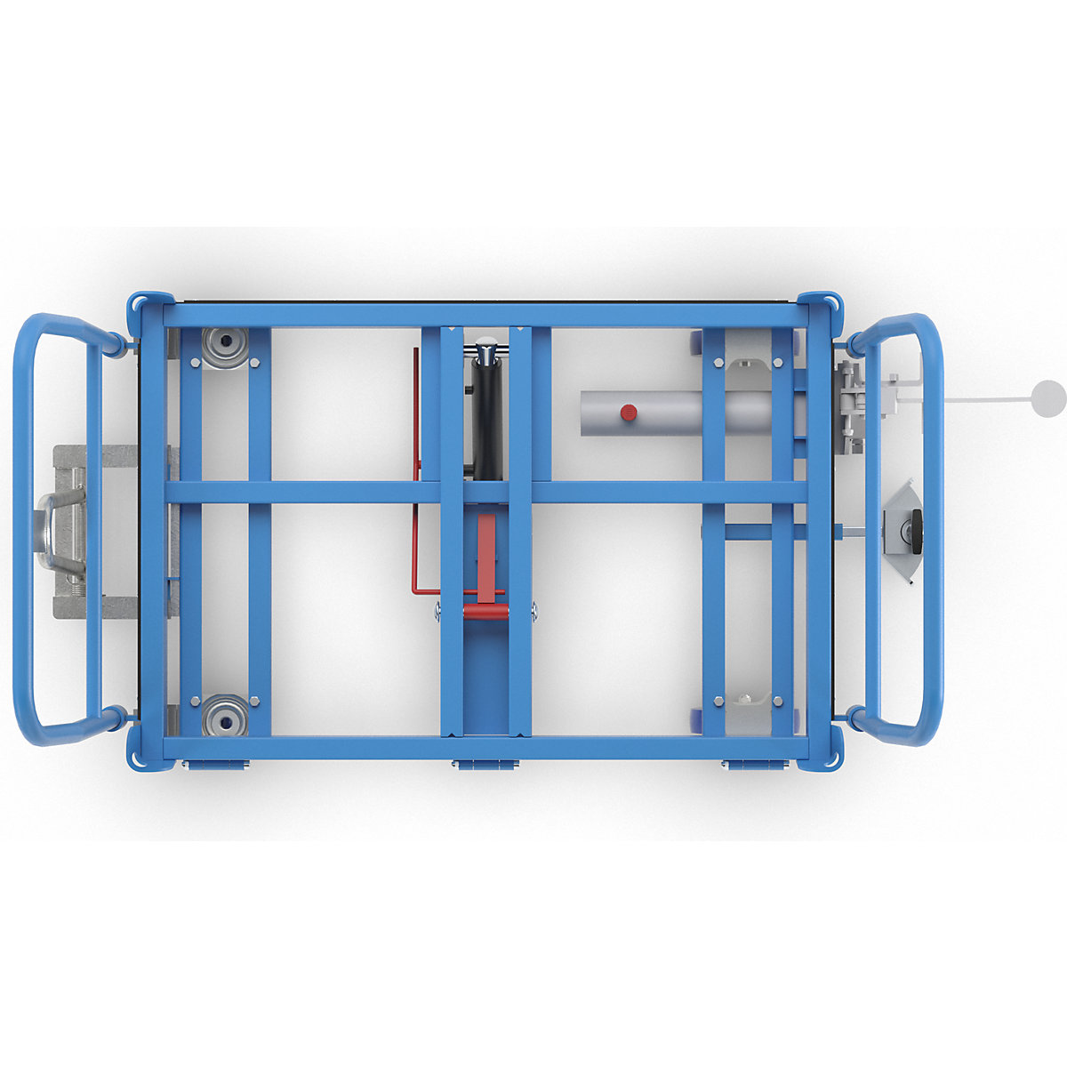 Chassi rolante inclinável, capacidade de carga 1000 kg – eurokraft pro (Imagem do produto 8)-7