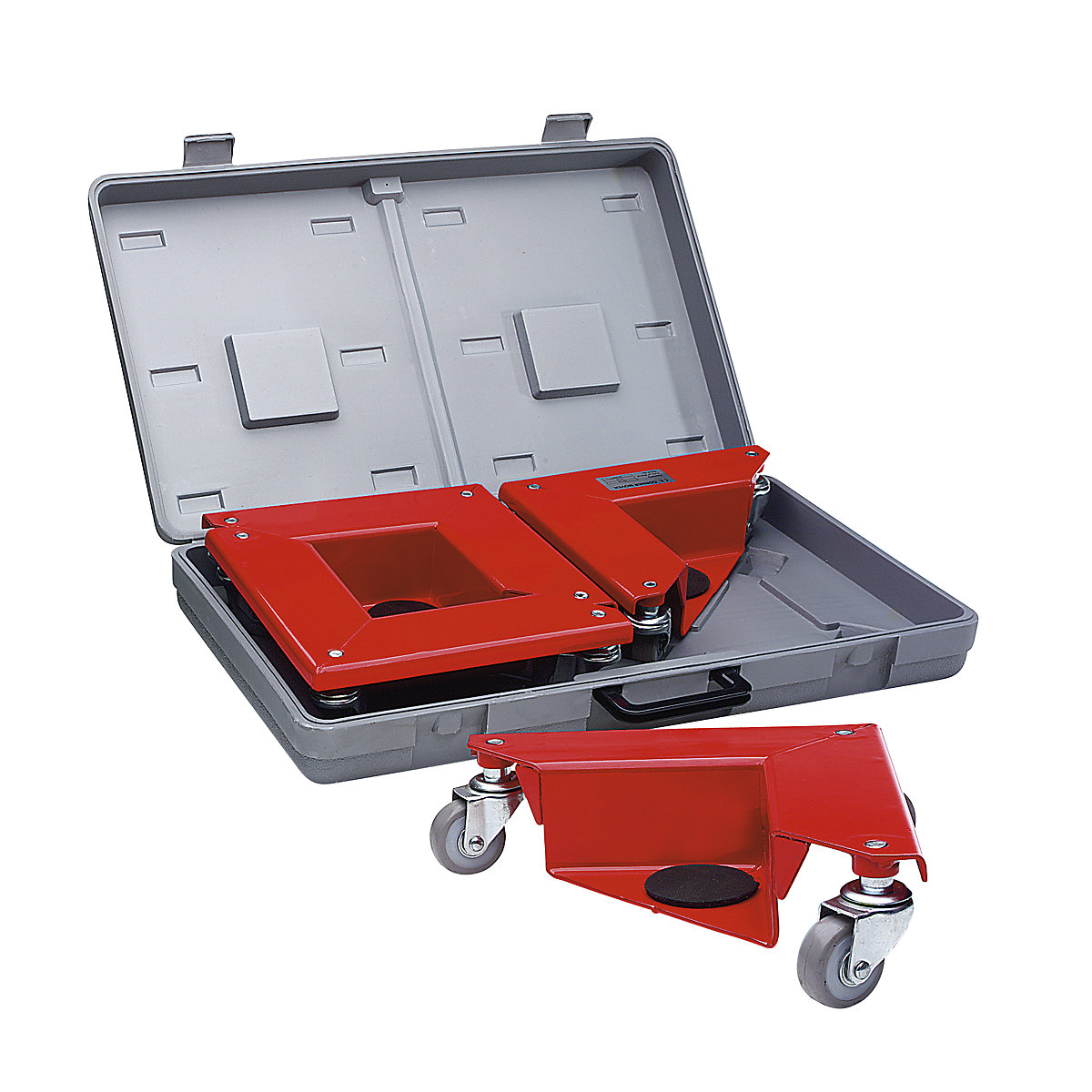 Transportador com rodas fornecido em mala de plástico prática (Imagem do produto 2)-1