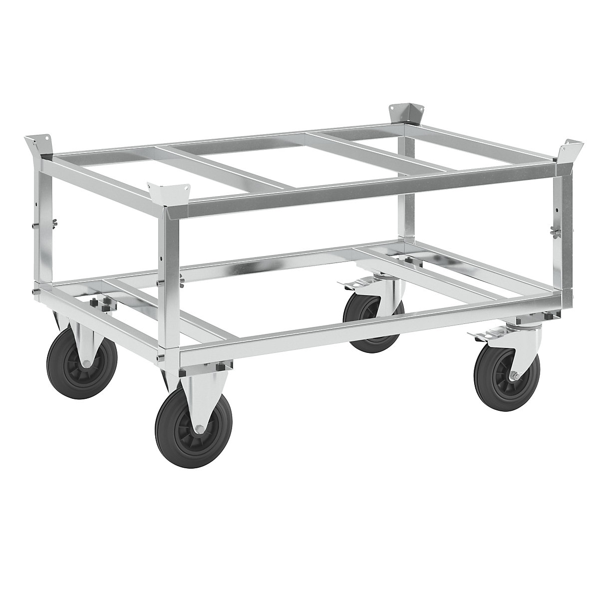 Chassi rolante para paletes, galvanizado – Kongamek