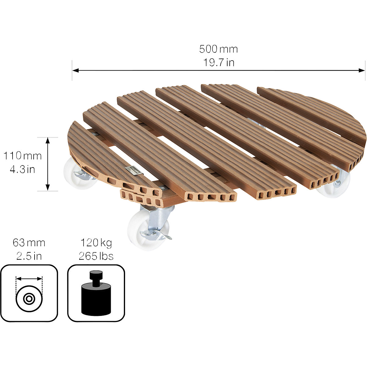 Suporte de rodas para plantas WPC – Wagner (Imagem do produto 3)-2