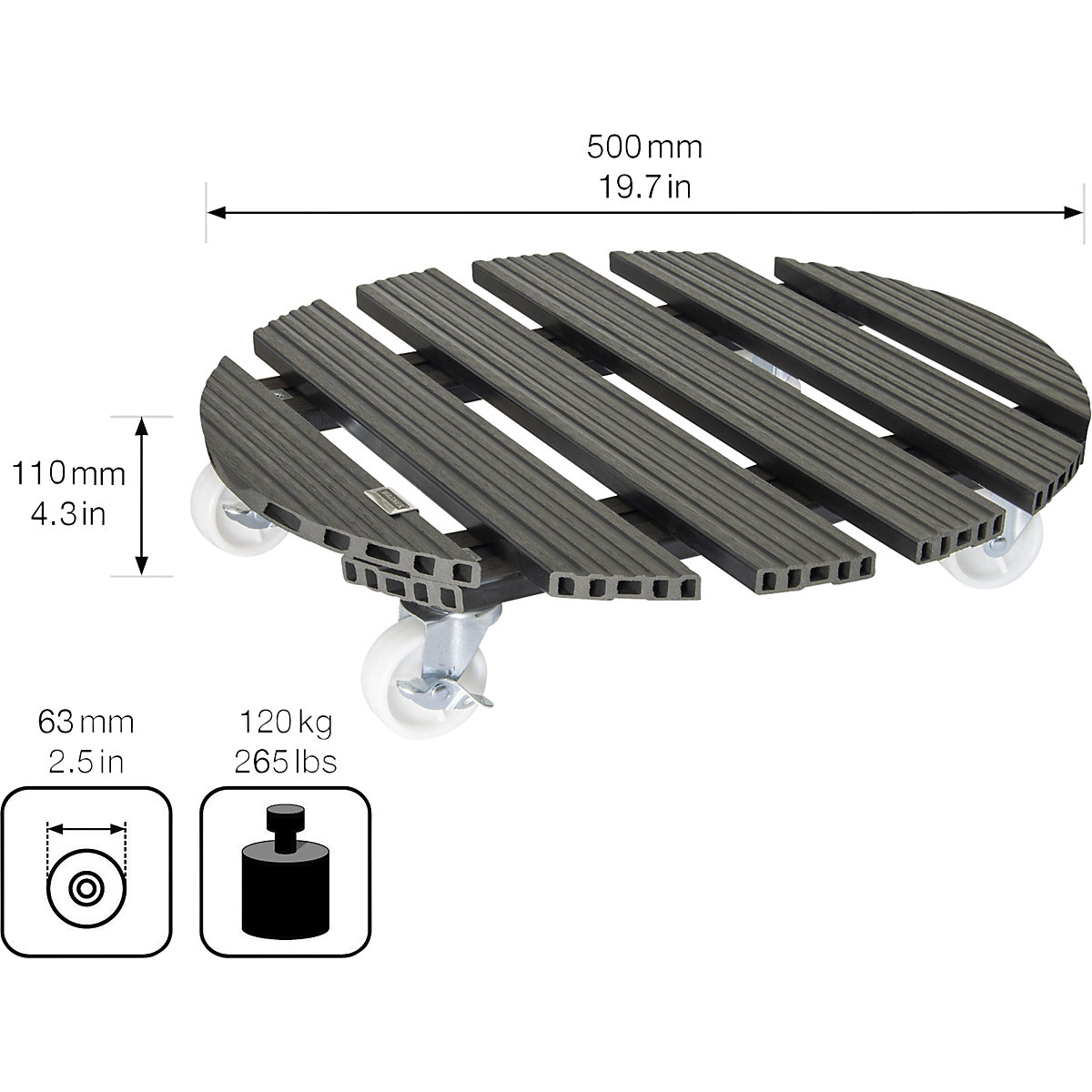 Suporte de rodas para plantas WPC – Wagner (Imagem do produto 2)-1