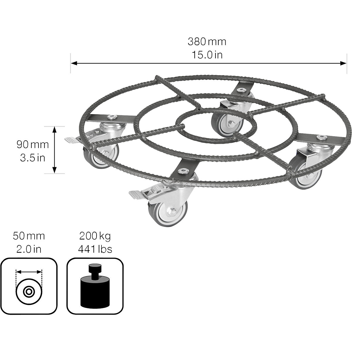 Suporte de rodas para plantas – Wagner (Imagem do produto 6)-5