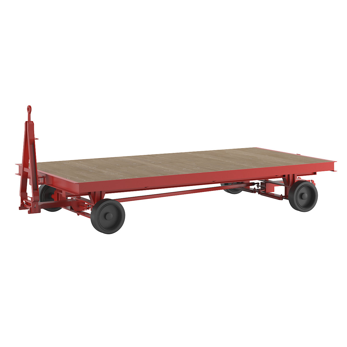 Reboque – eurokraft pro, direção nas quatro rodas por manga de eixo, capacidade de carga 8 t, superfície de carga 4 x 2 m, vermelho trânsito-3