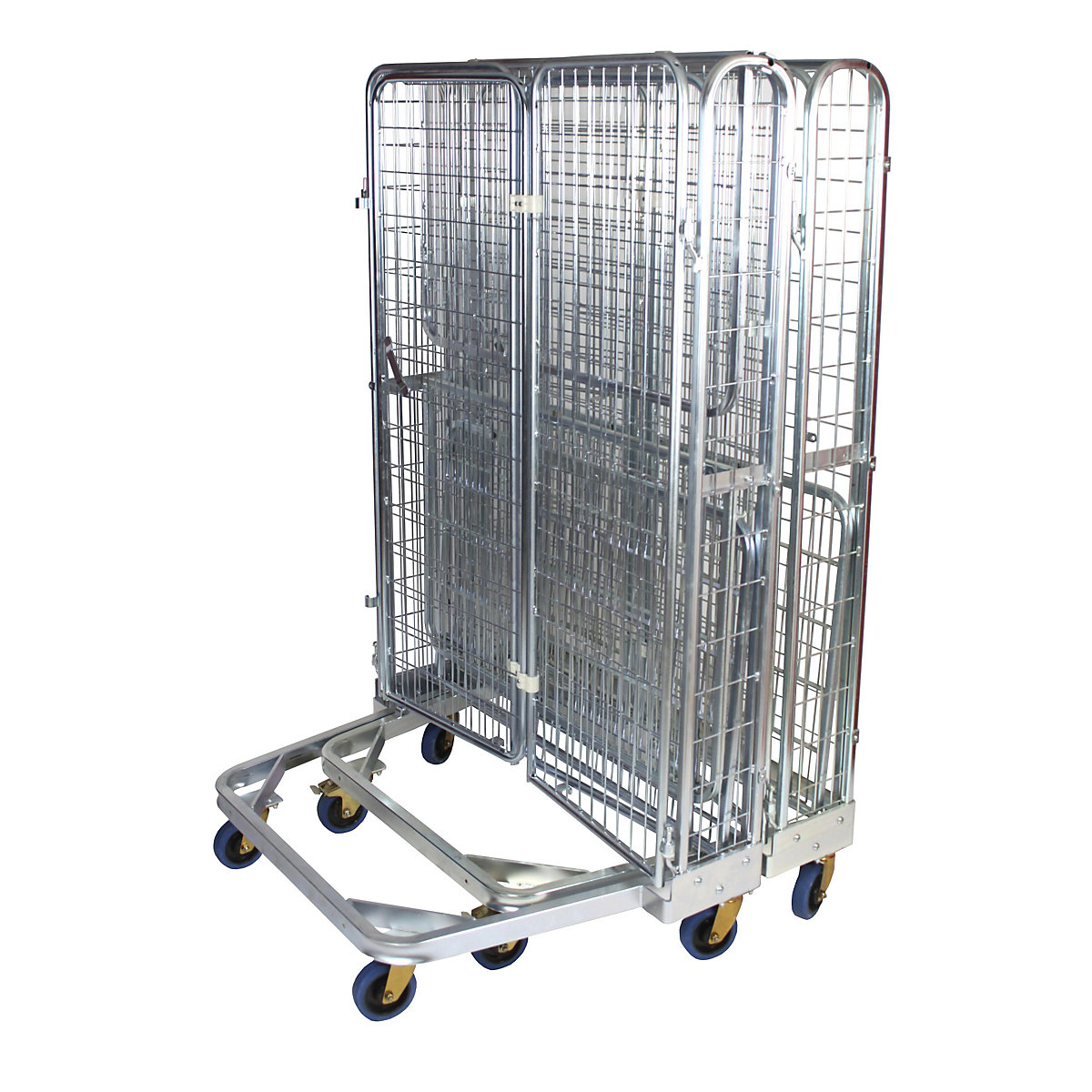Contentor rolante com proteção antirroubo, encaixável (Imagem do produto 2)-1