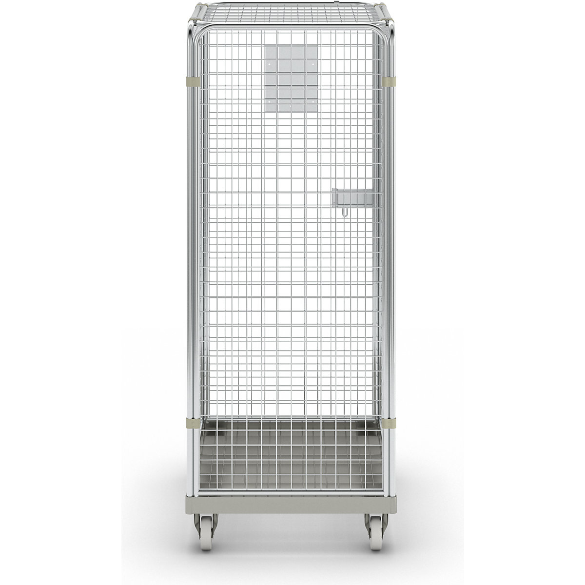 Recipiente antirroubo com plataforma rolante em aço (Imagem do produto 2)-1