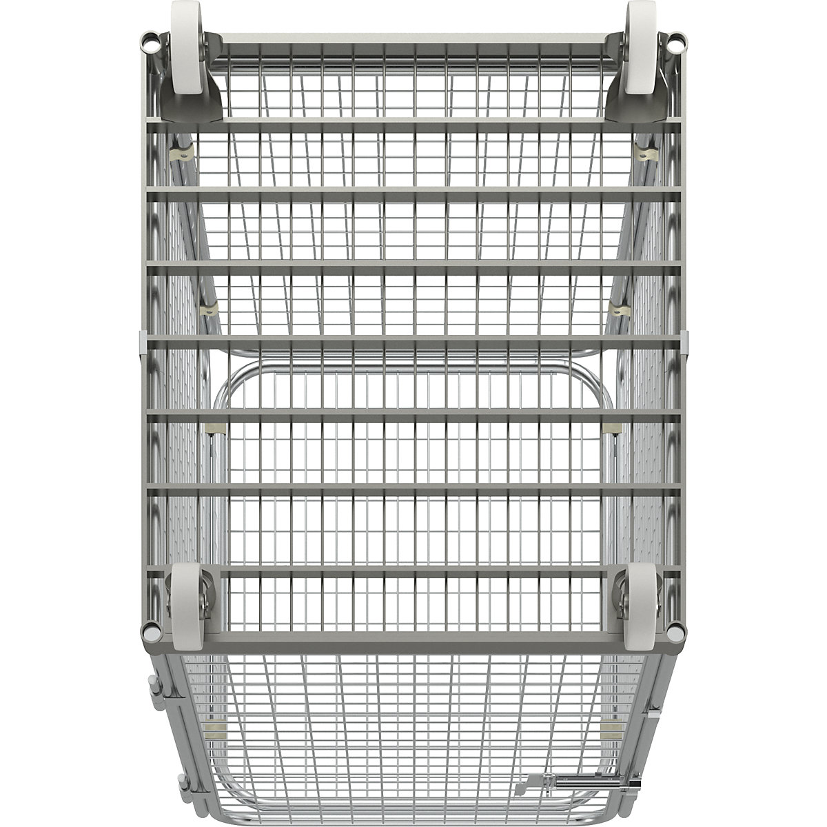 Recipiente antirroubo com plataforma rolante em aço (Imagem do produto 6)-5