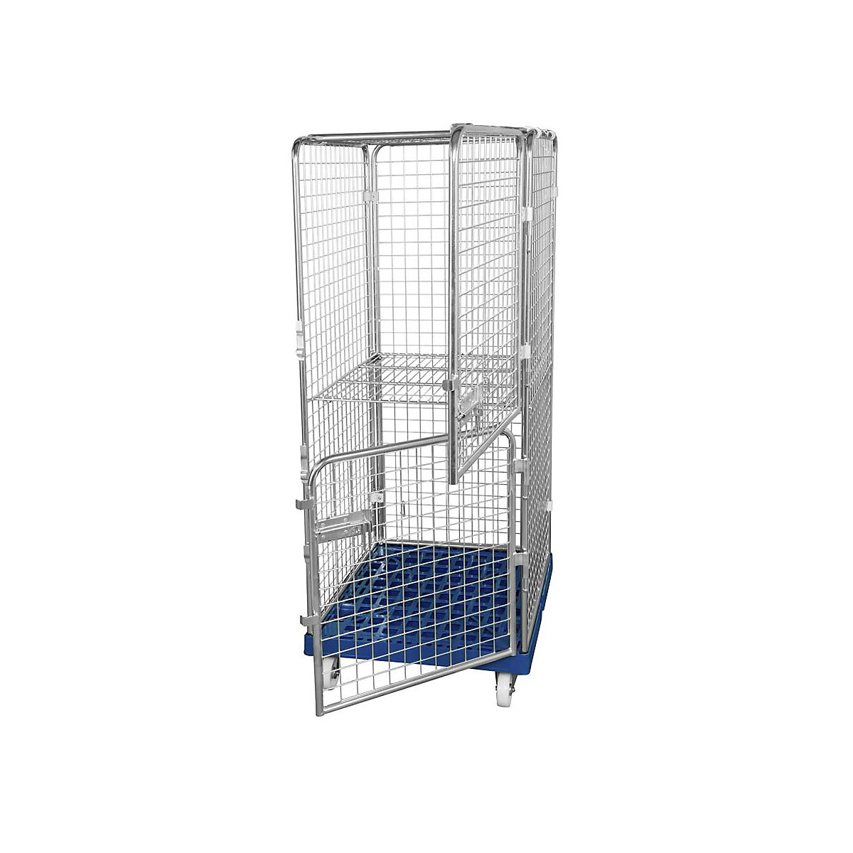 Recipiente antirroubo com plataforma rolante em plástico (Imagem do produto 2)-1