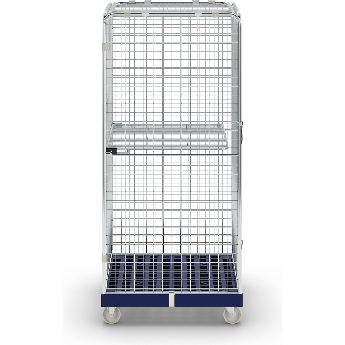 Recipiente antirroubo com plataforma rolante em plástico (Imagem do produto 2)-1
