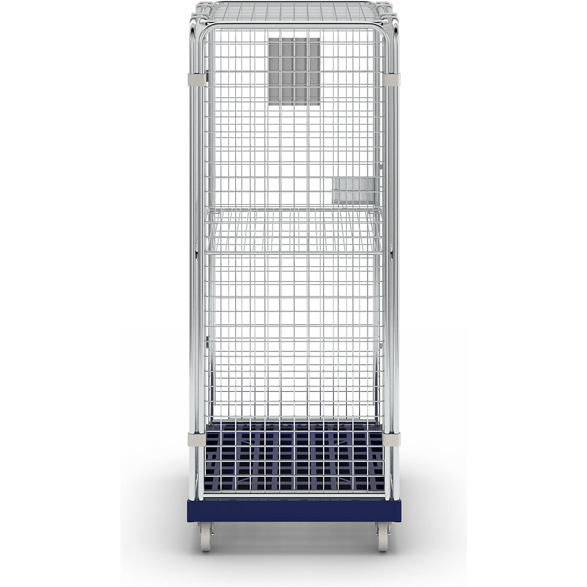 Recipiente antirroubo com plataforma rolante em plástico (Imagem do produto 3)-2