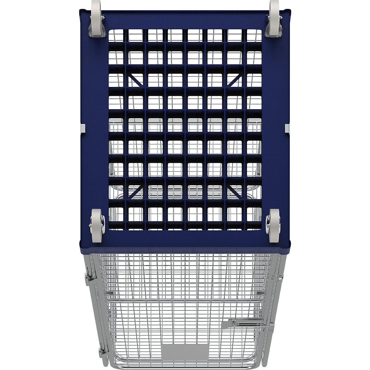 Recipiente antirroubo com plataforma rolante em plástico (Imagem do produto 4)-3