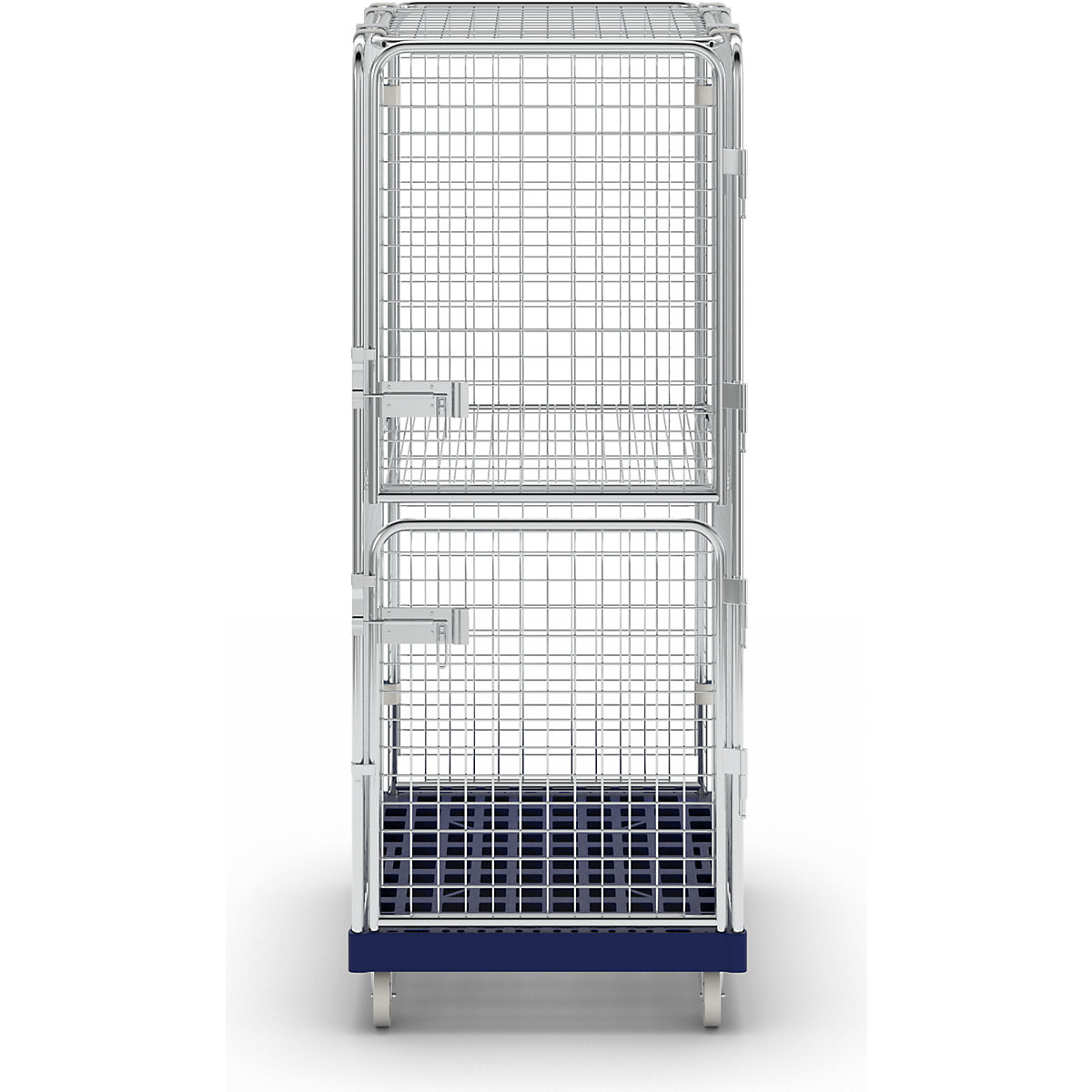 Recipiente antirroubo com plataforma rolante em plástico (Imagem do produto 4)-3
