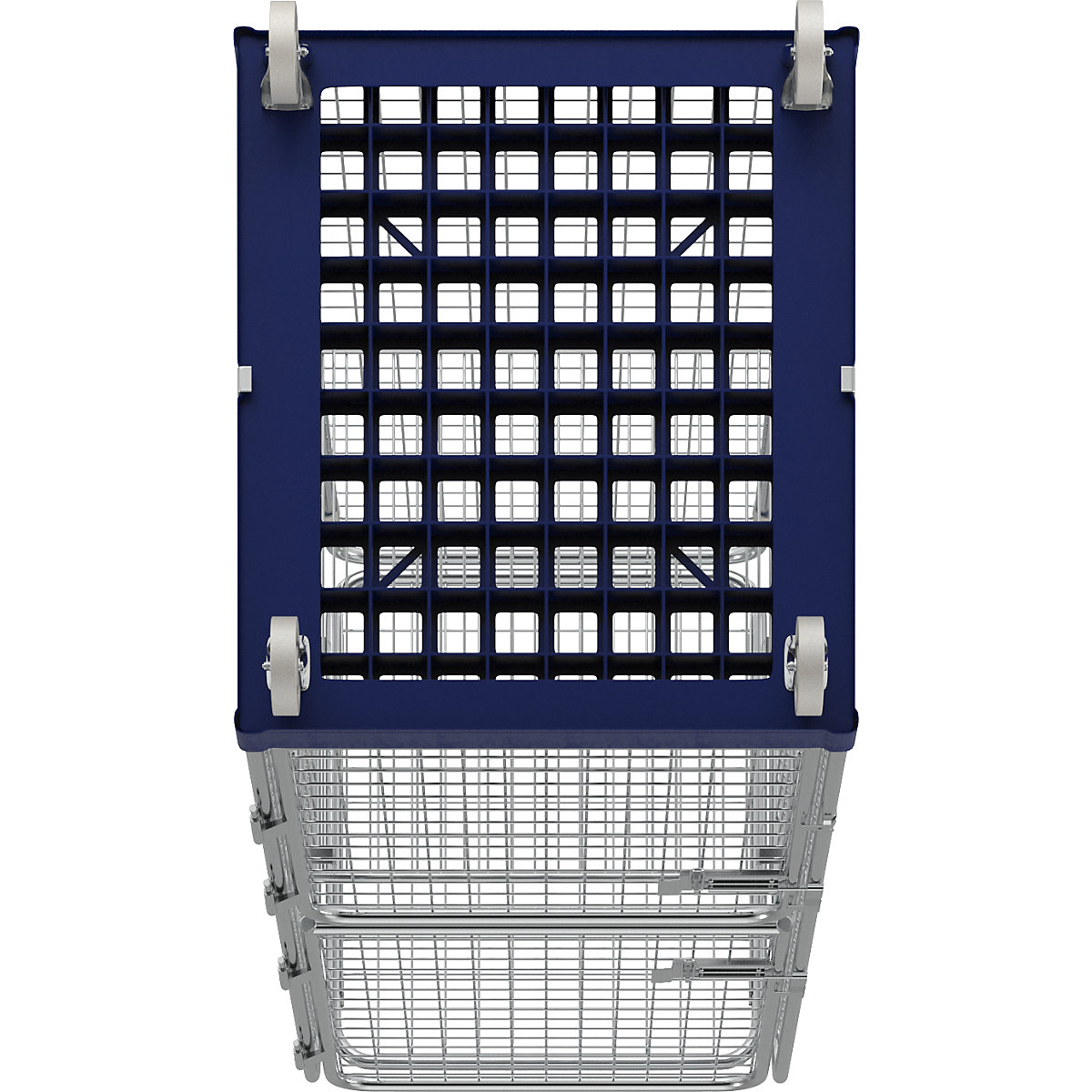 Recipiente antirroubo com plataforma rolante em plástico (Imagem do produto 7)-6