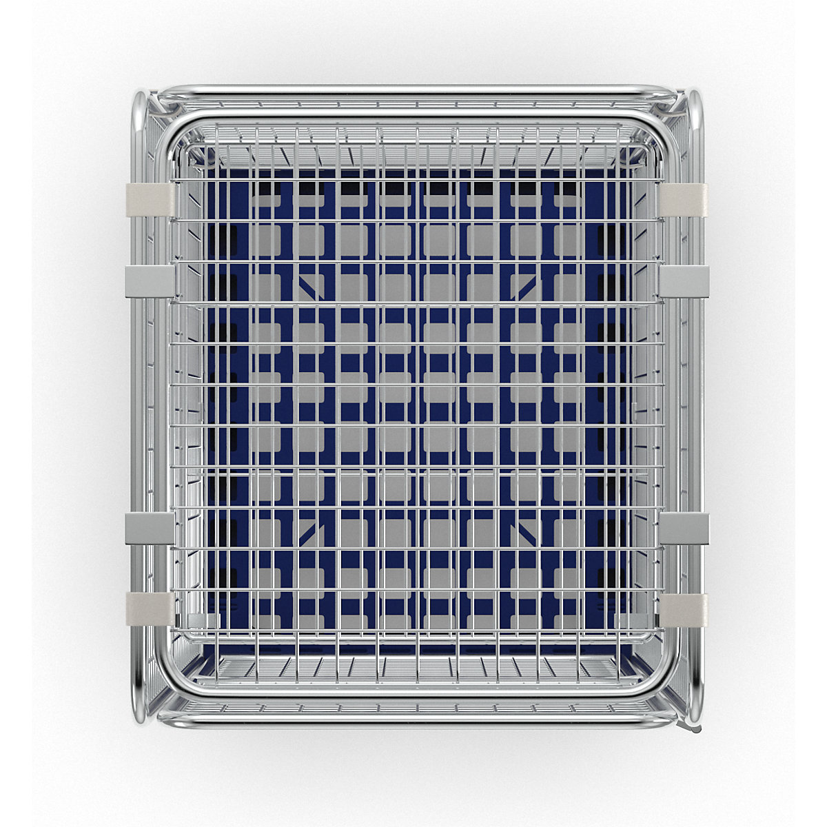 Recipiente antirroubo com plataforma rolante em plástico (Imagem do produto 8)-7