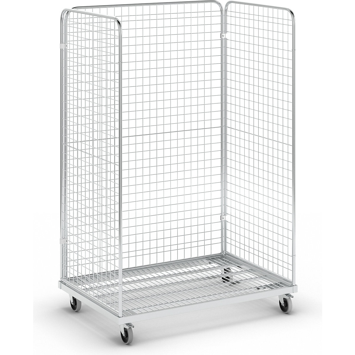 Recipiente com rodas de aço