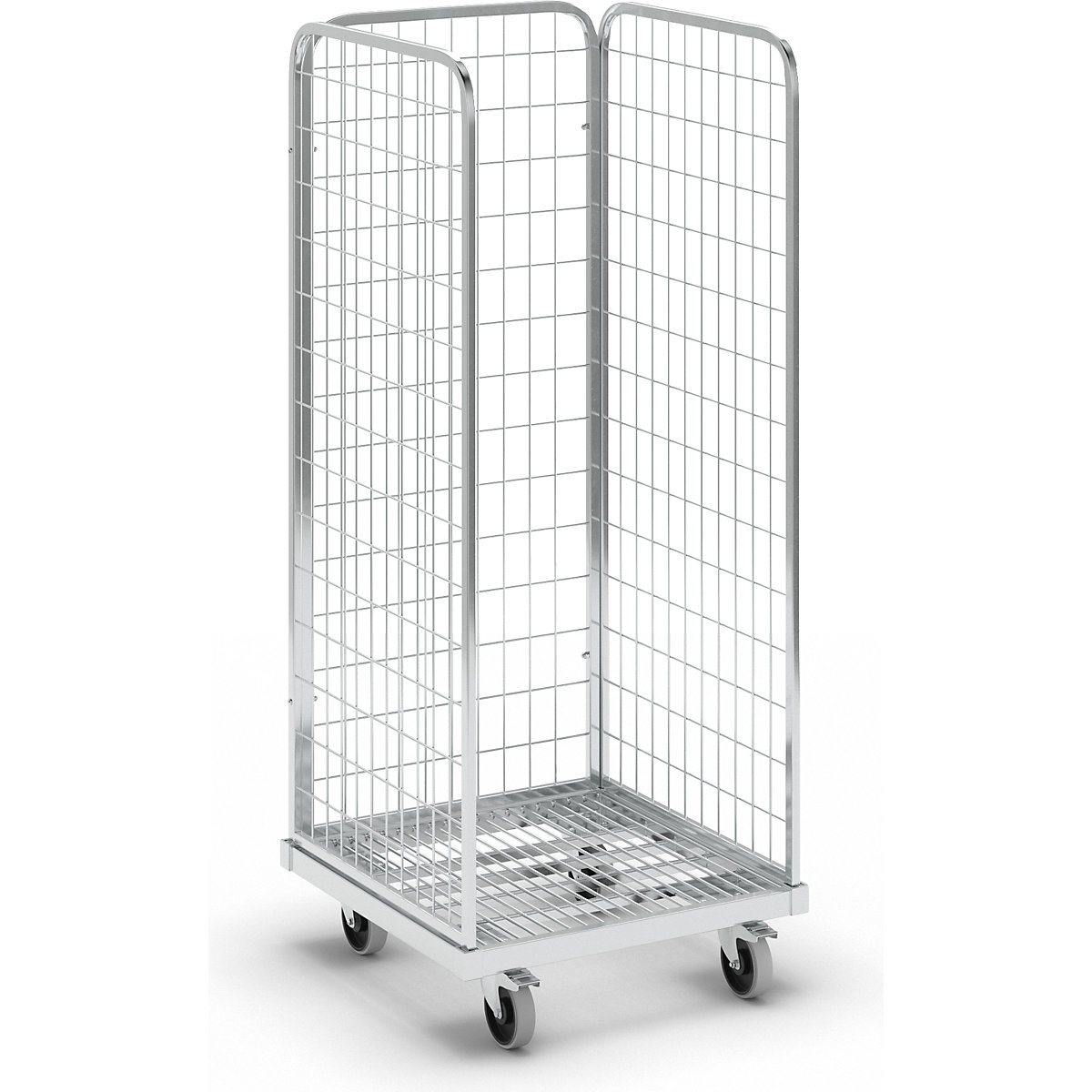 Recipiente com rodas de aço