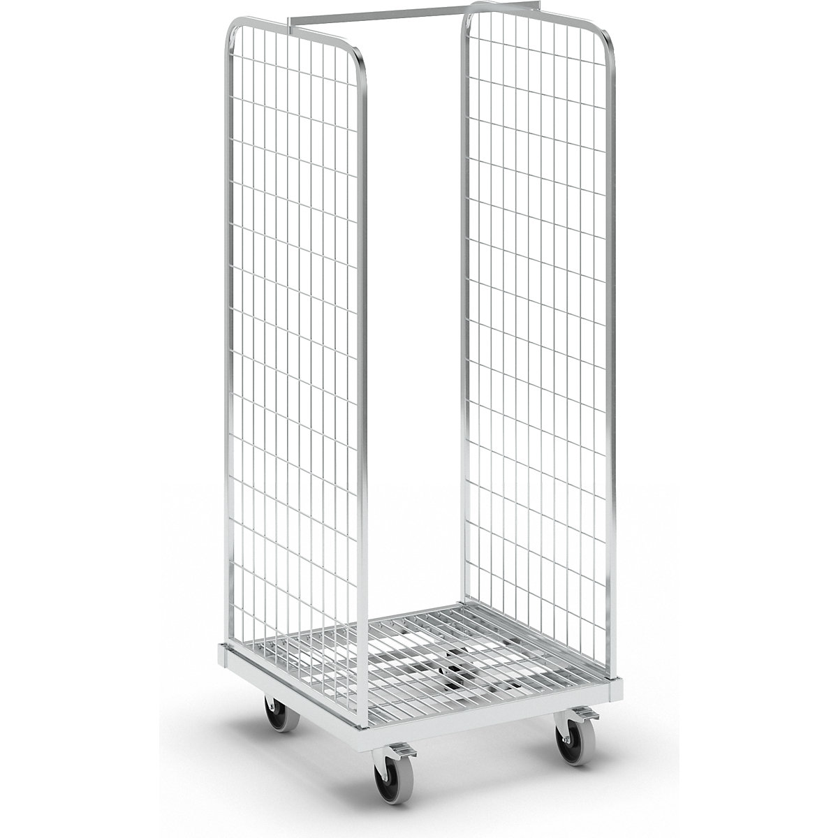 Recipiente com rodas de aço