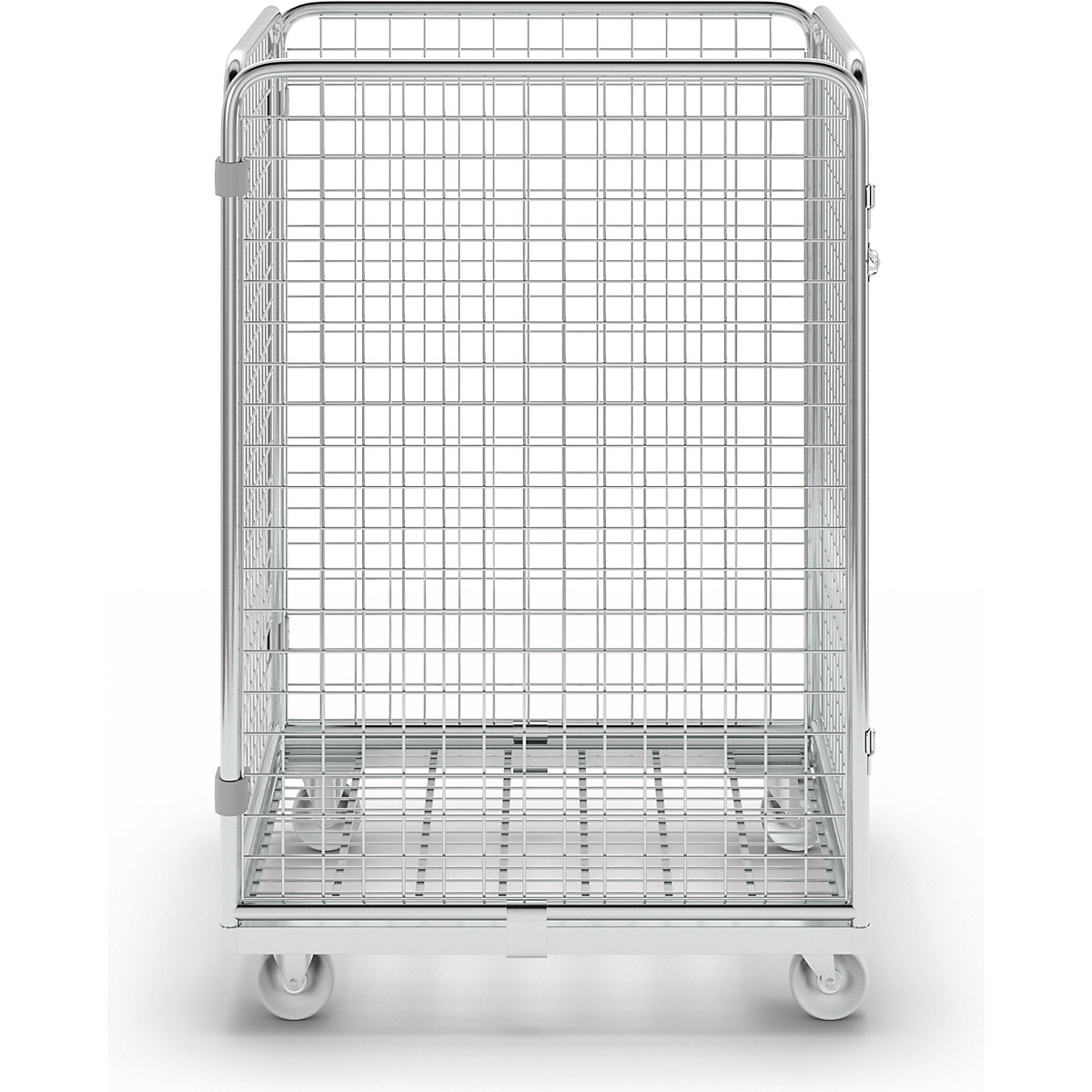 Recipiente em arame com plataforma rolante em aço (Imagem do produto 2)-1