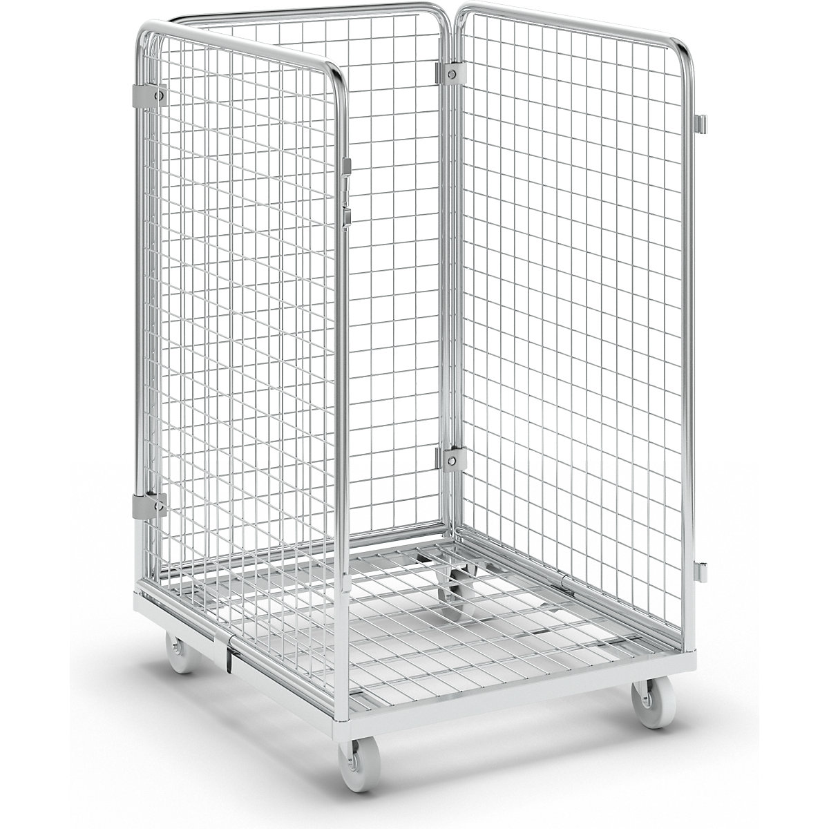 Recipiente em arame com plataforma rolante em aço (Imagem do produto 4)-3