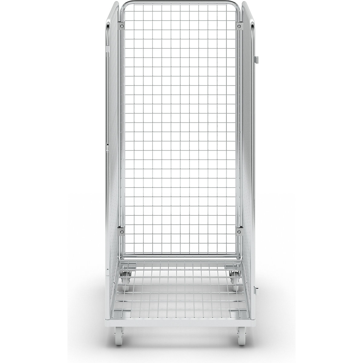 Recipiente em arame com plataforma rolante em aço (Imagem do produto 2)-1