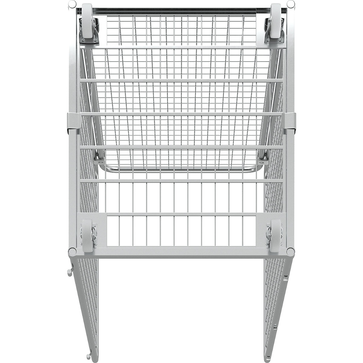 Recipiente em arame com plataforma rolante em aço (Imagem do produto 5)-4