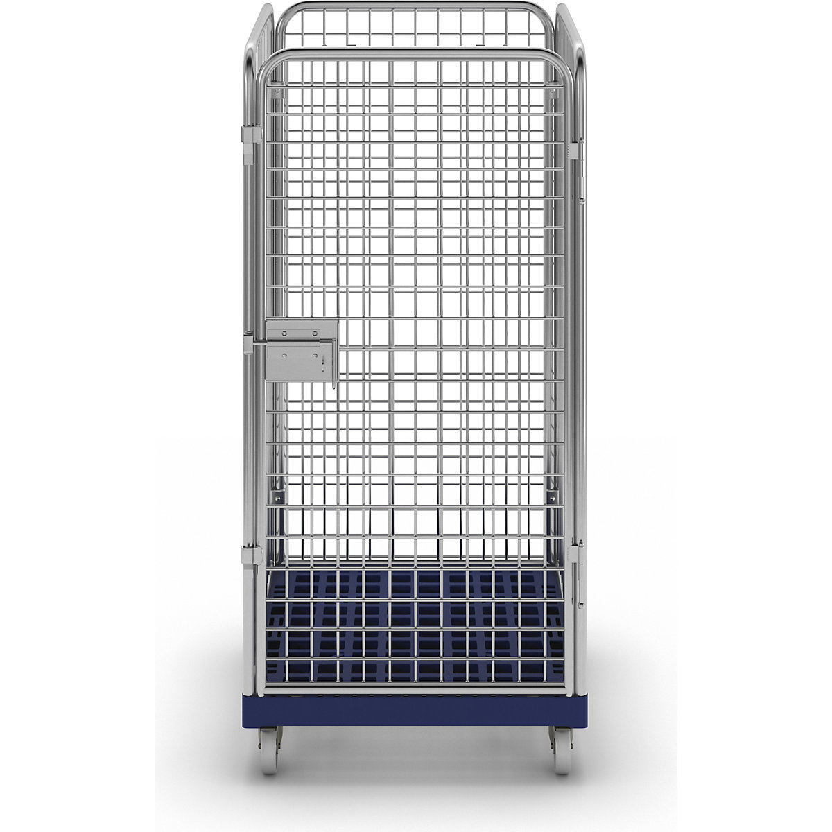 Recipiente em arame com plataforma rolante em plástico (Imagem do produto 3)-2