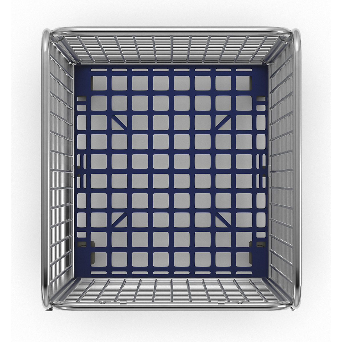 Recipiente em arame com plataforma rolante em plástico (Imagem do produto 7)-6