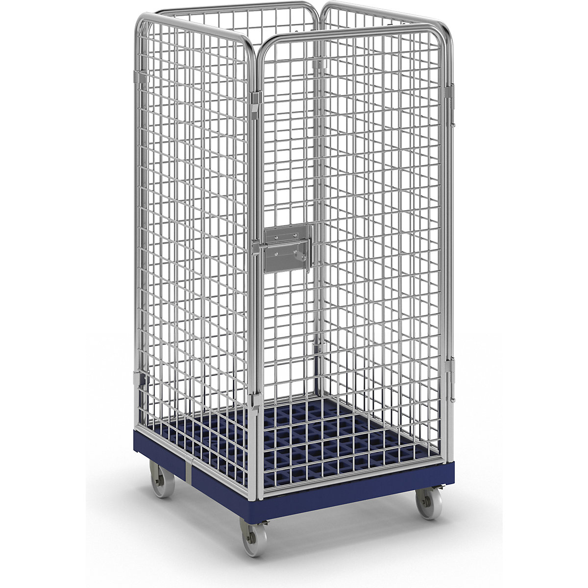 Recipiente em arame com plataforma rolante em plástico (Imagem do produto 8)-7