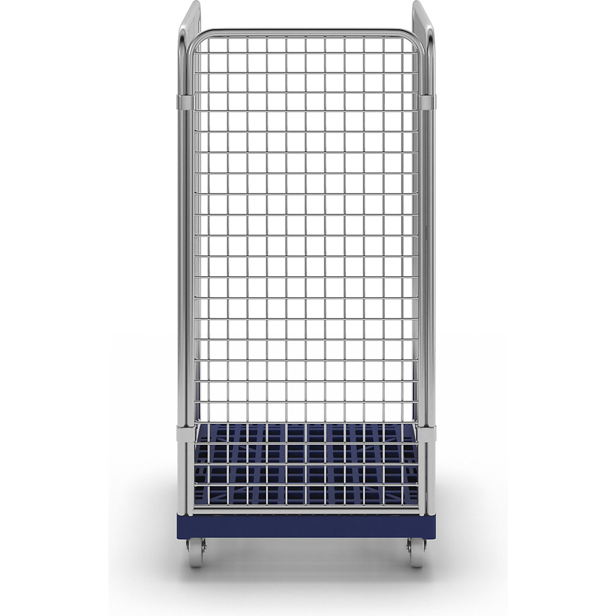 Recipiente em arame com plataforma rolante em plástico (Imagem do produto 2)-1