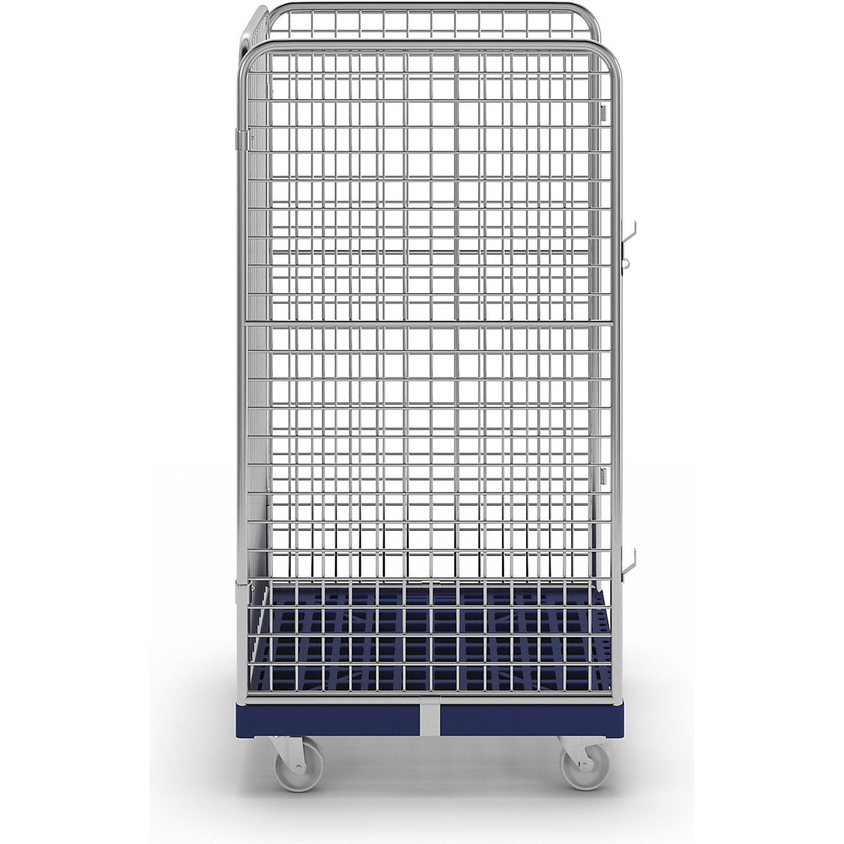 Recipiente em arame com plataforma rolante em plástico (Imagem do produto 4)-3
