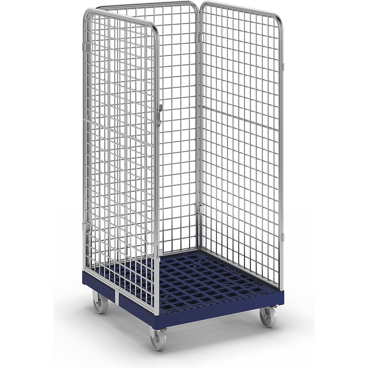 Recipiente em arame com plataforma rolante em plástico (Imagem do produto 7)-6