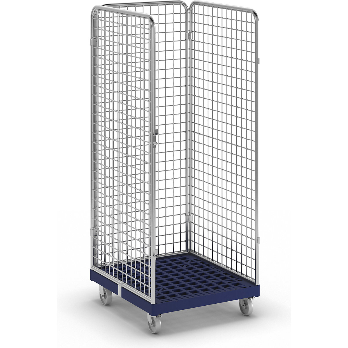 Recipiente em arame com plataforma rolante em plástico (Imagem do produto 7)-6