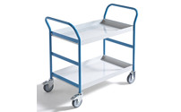 Chariot de service avec tablettes de rétention