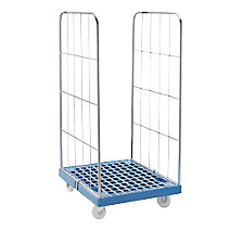 panneau latéral grillagé galvanisé bleu