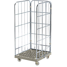 grillagé sur 3 côtés, socle gris