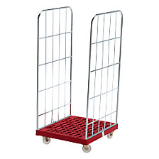 grillagé sur 2 côtés, socle rouge