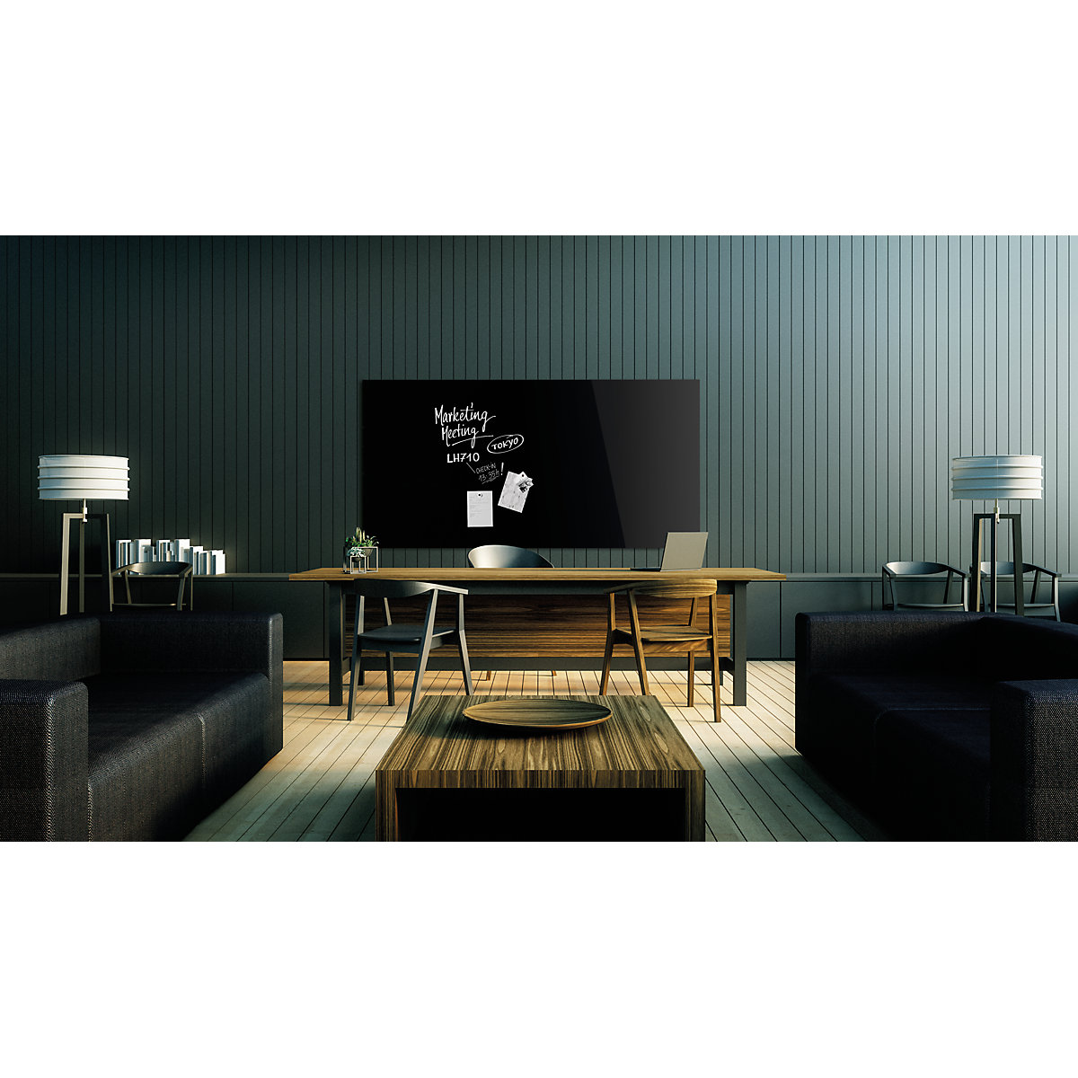 Quadro de vidro de design – magnetoplan (Imagem do produto 3)-2