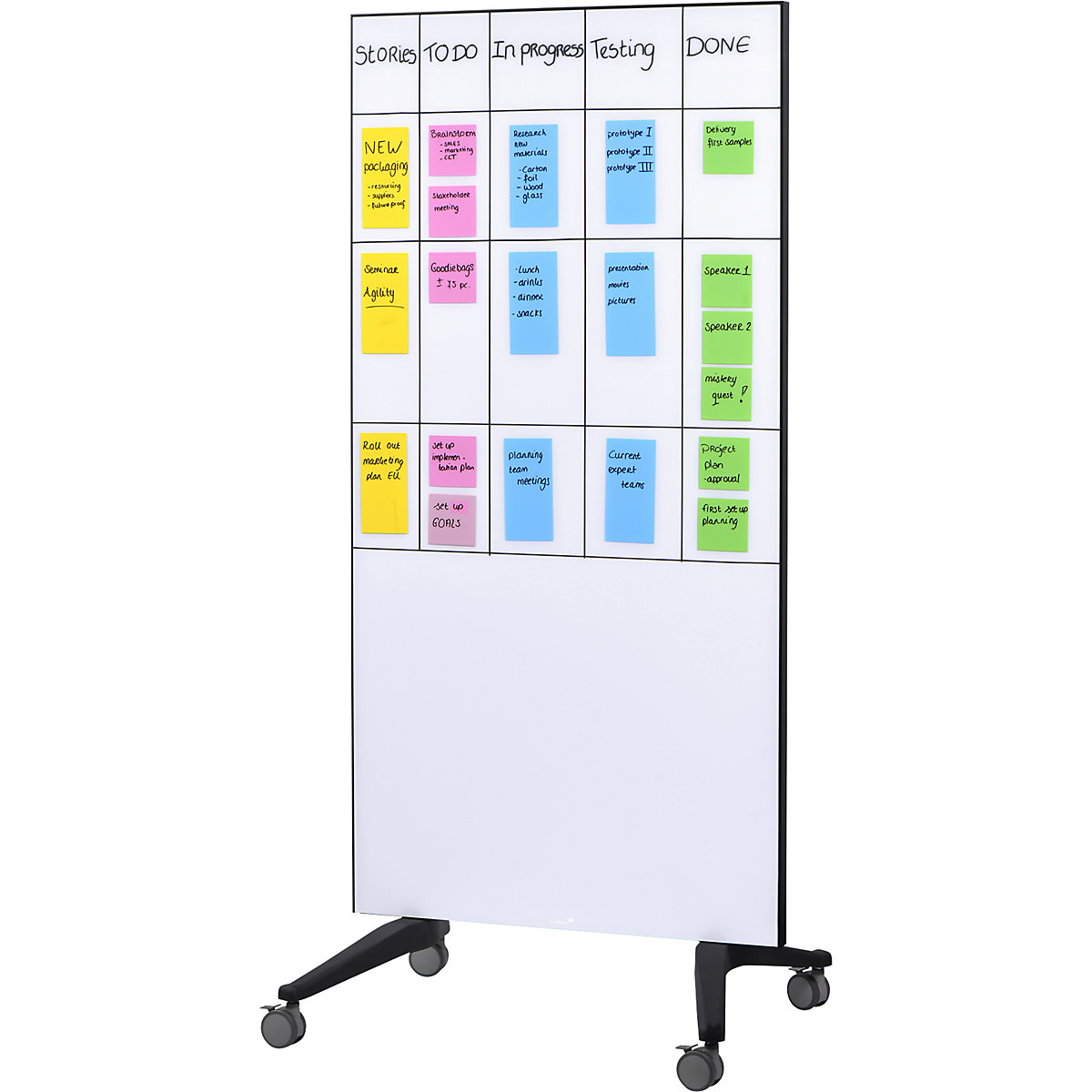 Quadro de vidro, móvel – Legamaster (Imagem do produto 2)-1