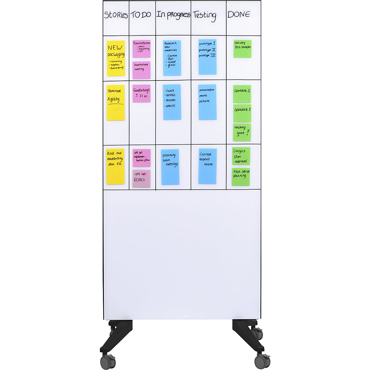 Quadro de vidro, móvel – Legamaster (Imagem do produto 6)-5