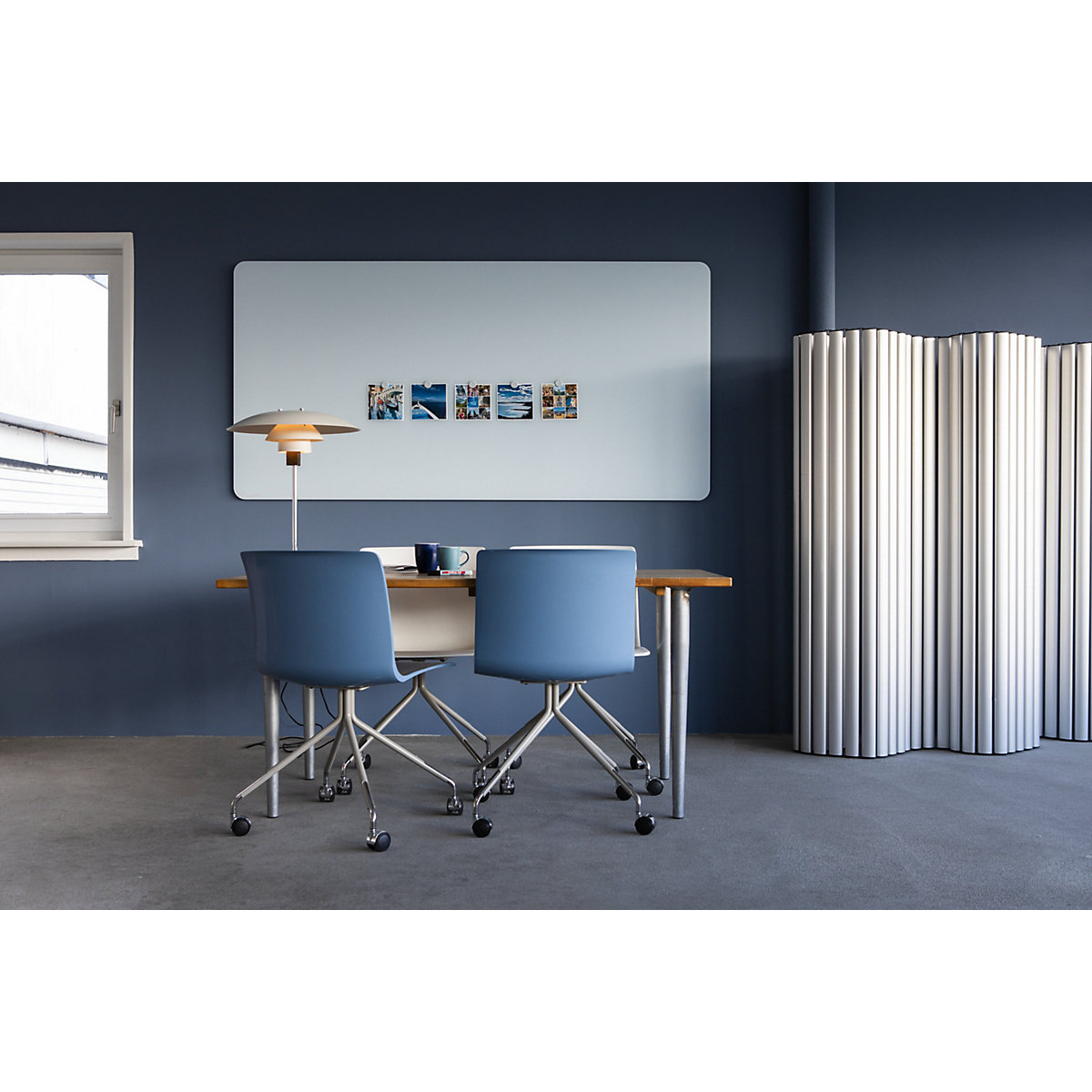 Quadro de vidro mate, cantos arredondados – Legamaster (Imagem do produto 4)-3